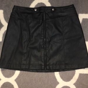 Abercrombie and Fitch leather skirt